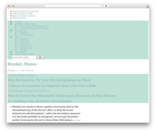 Best WordPress theme Pretty WordPress Theme - www.rookiemoms.com
