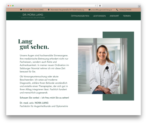 Canvas WordPress theme - www.augenordi-lang.at