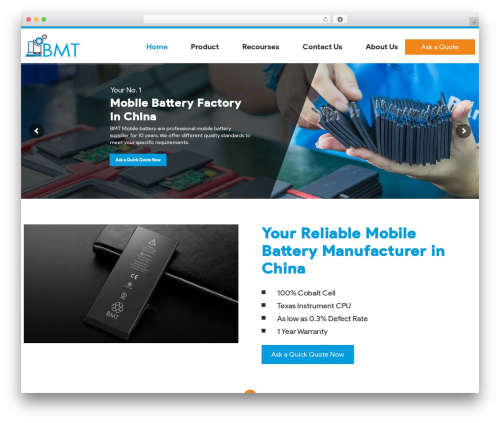 Digital Pixels WordPress theme - www.bmtbattery.com