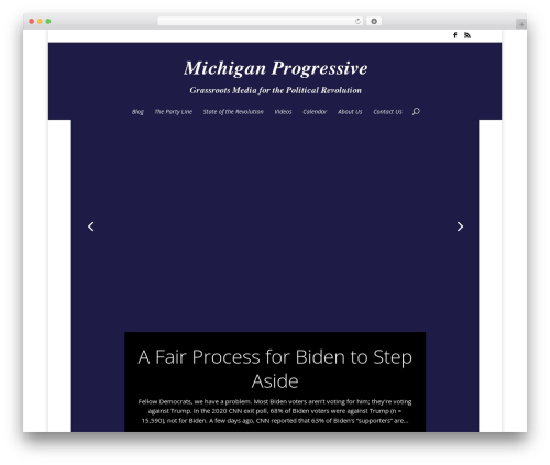 Divi WordPress theme - michiganprogressive.com