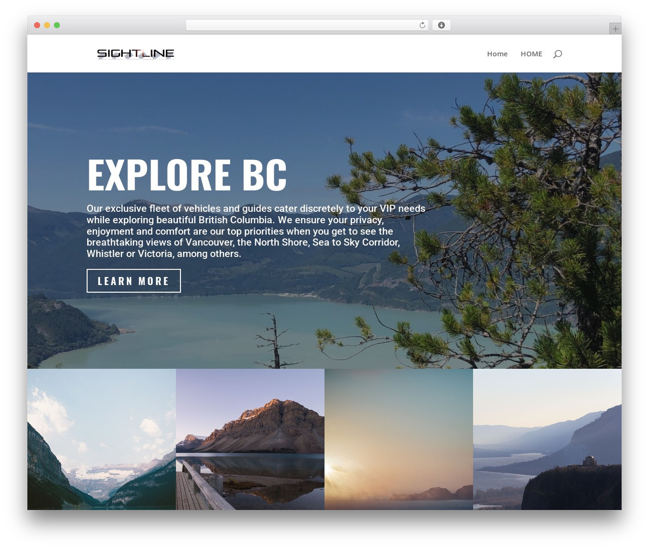 Divi WordPress theme - sightlinetours.com