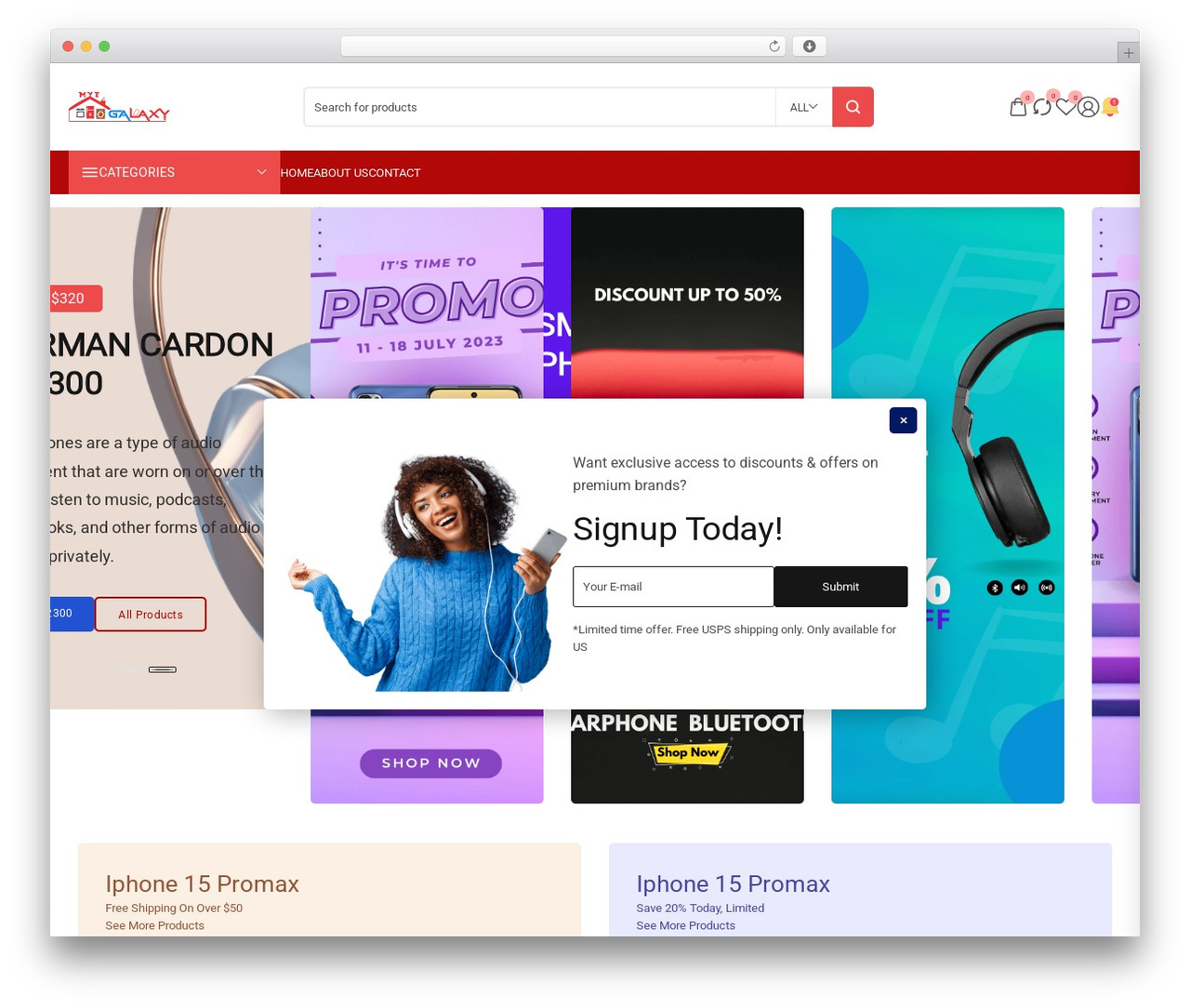 Electron WordPress theme - myegalaxy.com