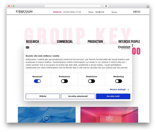 Intercos WordPress theme - intercos-investor.com