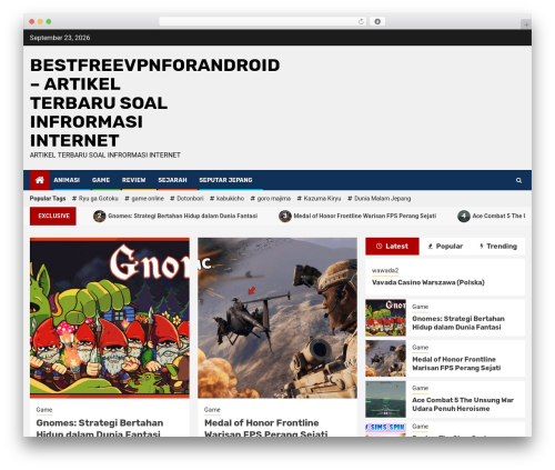 Newsphere WordPress theme - bestfreevpnforandroid.com