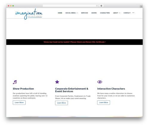 Retouch WordPress theme - imaginationent.com