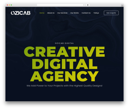Trydo top WordPress theme - ozicabdesign.com