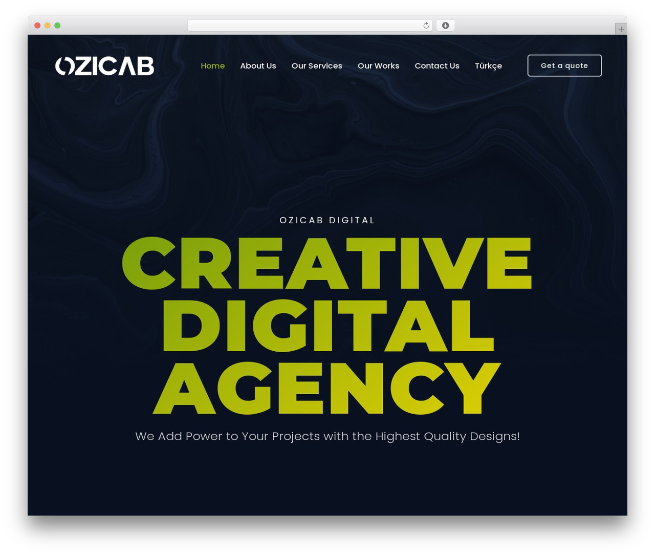 Trydo top WordPress theme - ozicabdesign.com