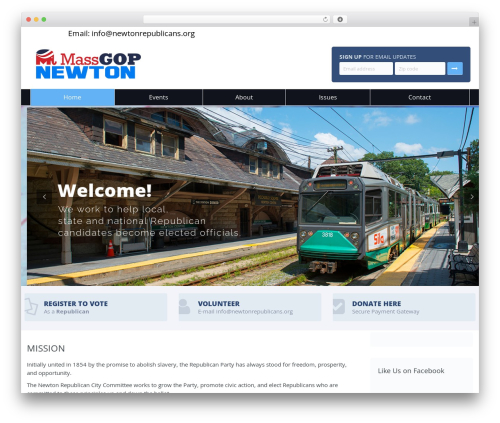 WordPress theme Candidate - newtonrepublicans.org
