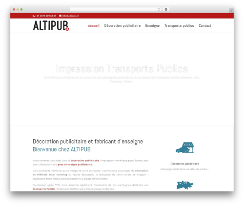 WordPress theme altipub - altipub.ch
