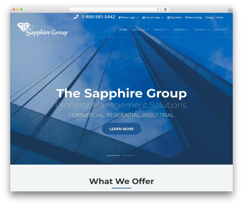 WordPress theme Divi - thesapphiregroup.com