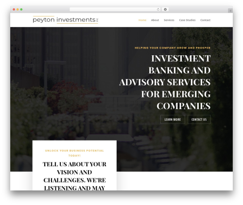 WordPress theme Divi - peytoninvestments.com