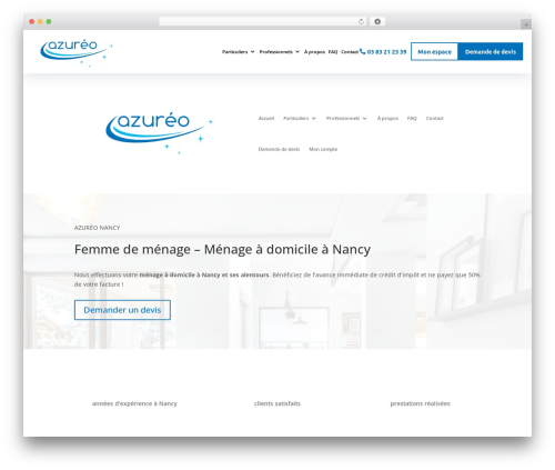 WordPress theme Divi - azureo-nancy.fr