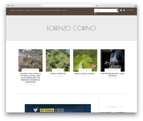 WordPress website theme ******* - lorenzocorino.com