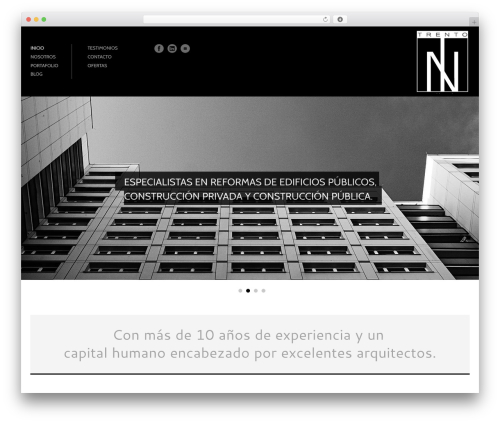 Architecture WordPress theme - trentoarquitectura.com