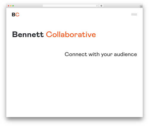 Best WordPress theme Basic Bootstrap 4 - bennettcollaborative.com