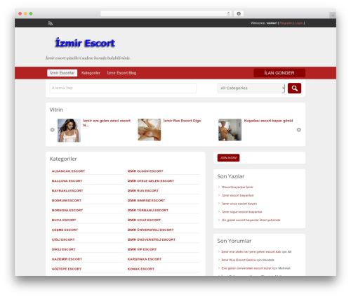 ClassiPress WordPress theme - izmirilanlari.com