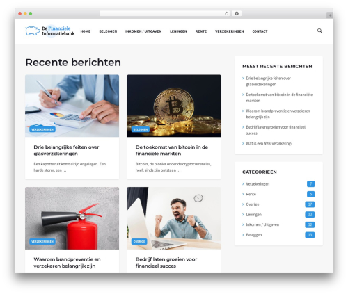 Deus WordPress theme - definancieleinformatiebank.nl