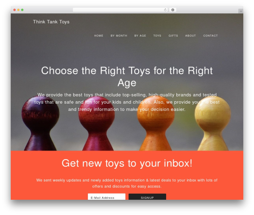 Elevate Theme theme WordPress - thinktanktoys.com