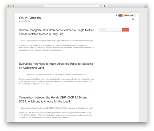 Esteem WordPress theme - opuscitatum.com