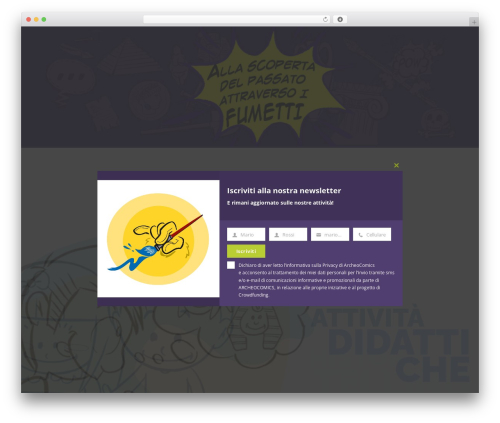 Ibble premium WordPress theme - archeocomics.com