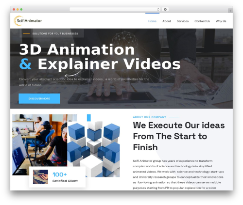Oitech WordPress theme - scifianimator.com