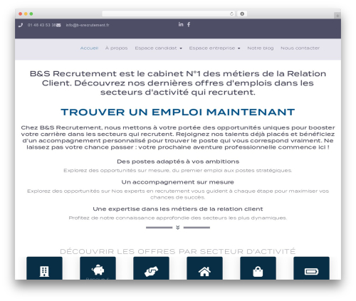 Theme WordPress Cariera - www.b-srecrutement.fr