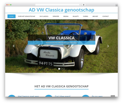 WordPress theme Enigma - vwclassicagenootschap.nl
