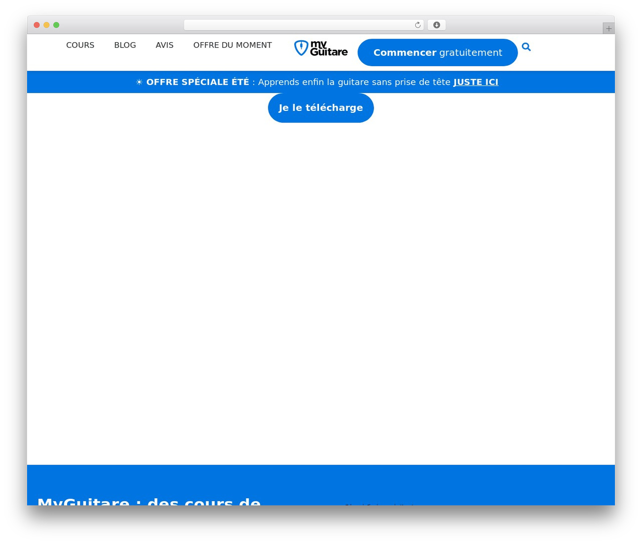 WordPress theme Hello Elementor - www.myguitare.com