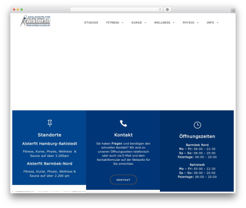 Float menu pro WordPress plugin - alsterfit.com
