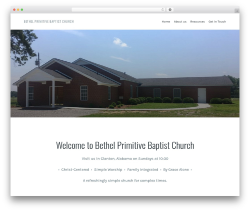 WordPress theme Restful - clantonchurch.com