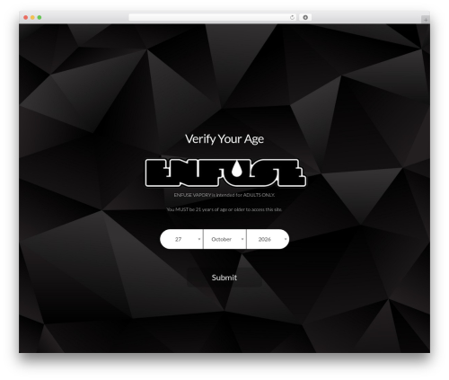 Age verifier WordPress plugin - enfusevapory.com