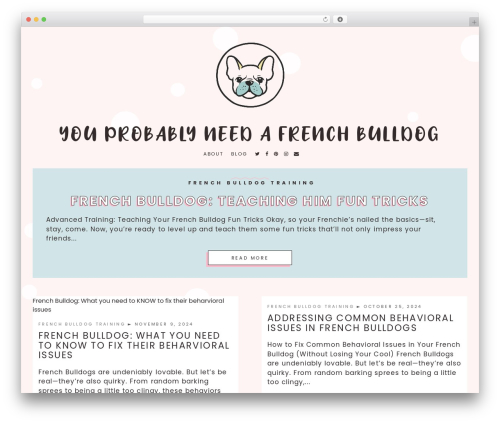 Bubble Tea (Block Version) WordPress theme - youprobablyneedafrenchbulldog.com