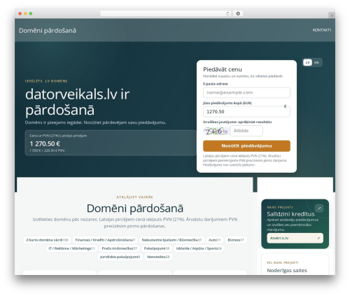 Colibri WP free WP theme - datorveikals.lv