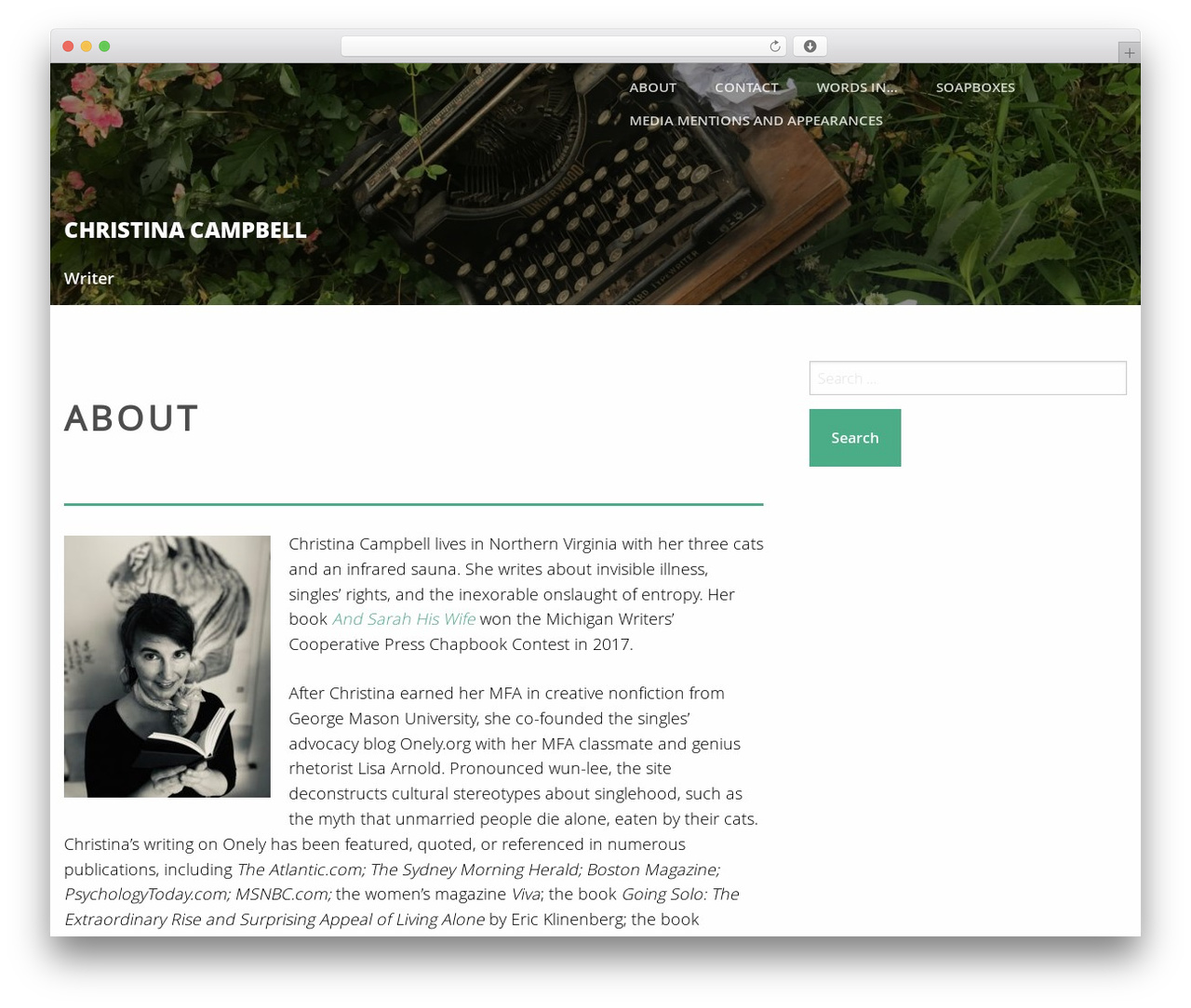 Logus WordPress theme design - christinadc.com