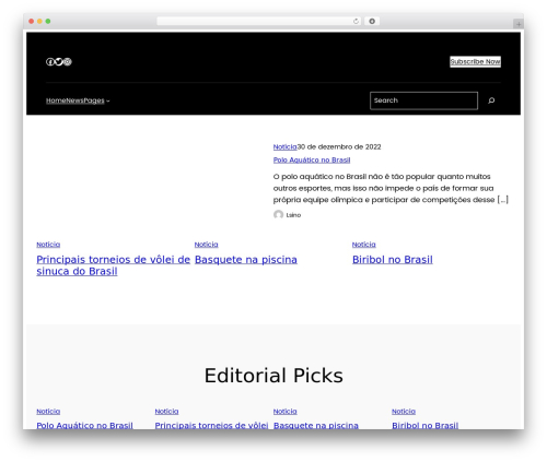 Ona best free WordPress theme - academiatorp.com.br