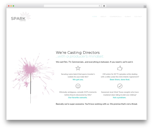 Piroll WP theme - sparkcasting.com