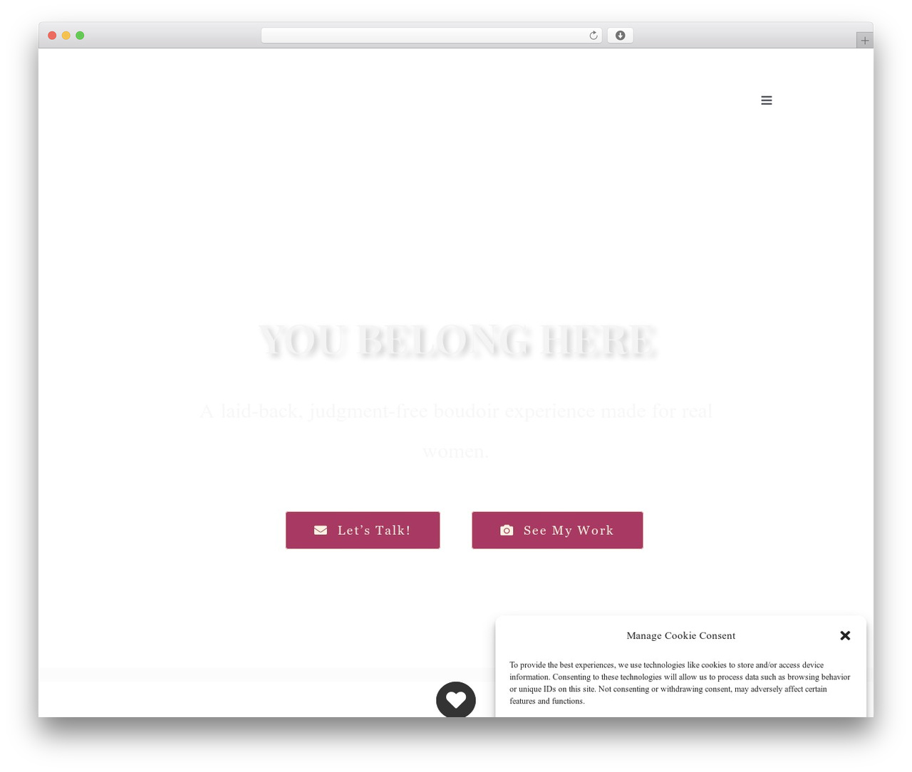 WordPress theme Avada - bellaluceboudoir.com