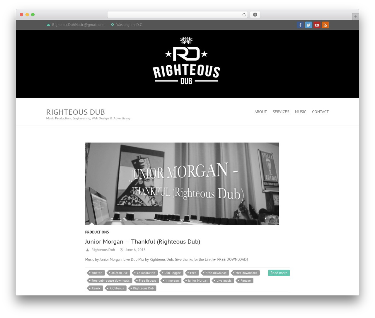 WordPress theme Interface - righteousdub.com WordPress theme Interface - righteousdub.com