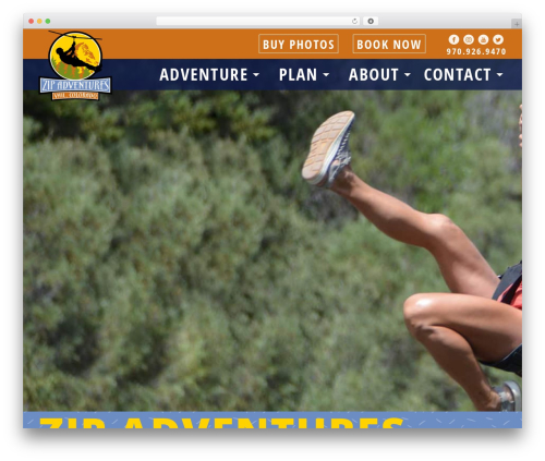 WP Bootstrap WordPress theme - zipadventures.com