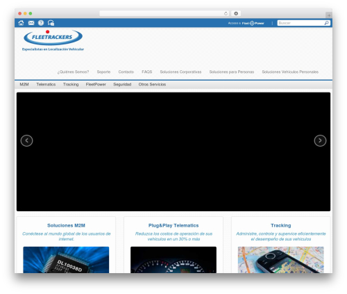 WP theme BootstrapWP - fleetrackers.com