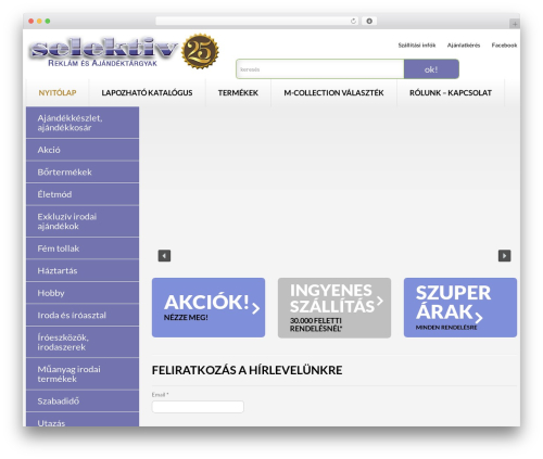 Simple contact info WordPress plugin - selektiv.hu