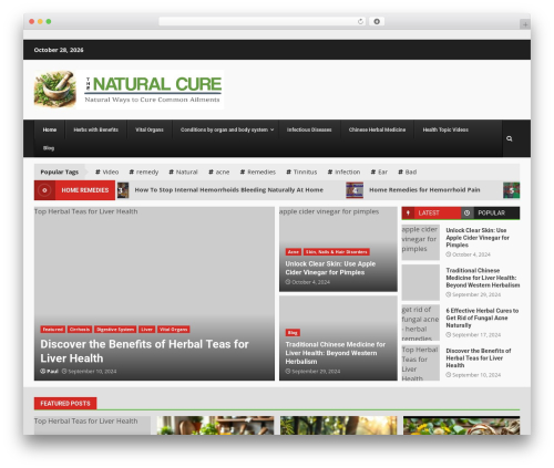 DarkNews WordPress theme - thenaturalcurefor.com