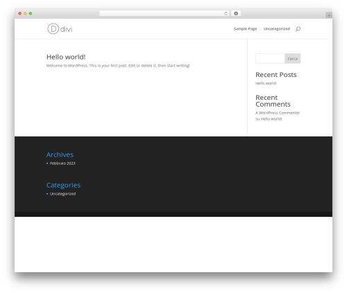 Divi best WordPress theme - incentroaverona.com