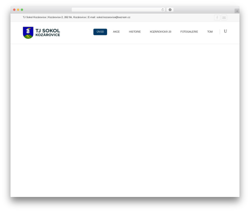 inCreate WordPress theme - sokolkozarovice.com