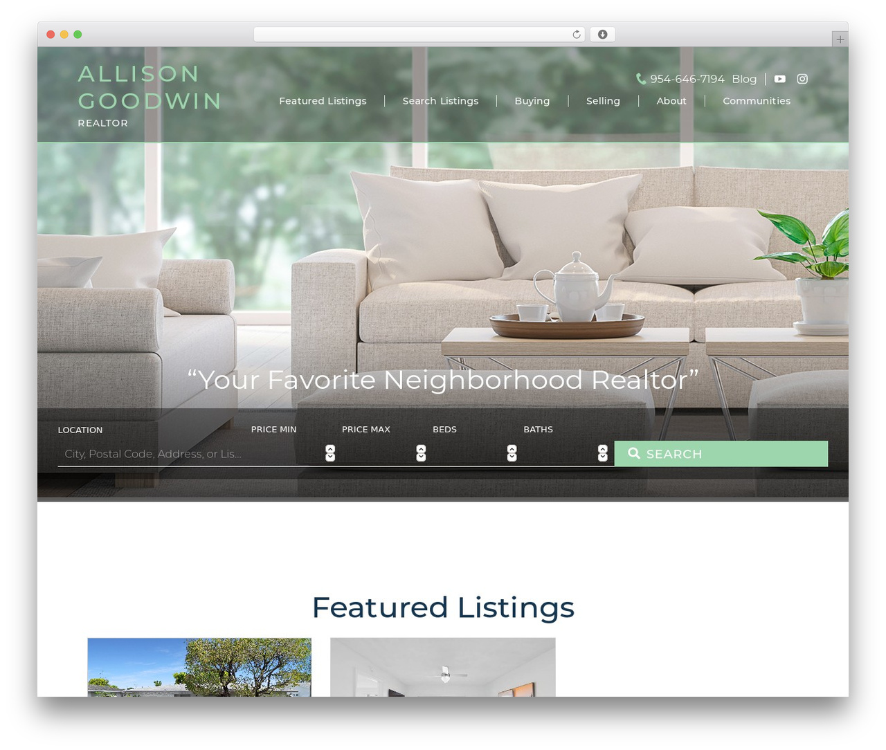 Tasmania WordPress theme - 10greatproperties.com