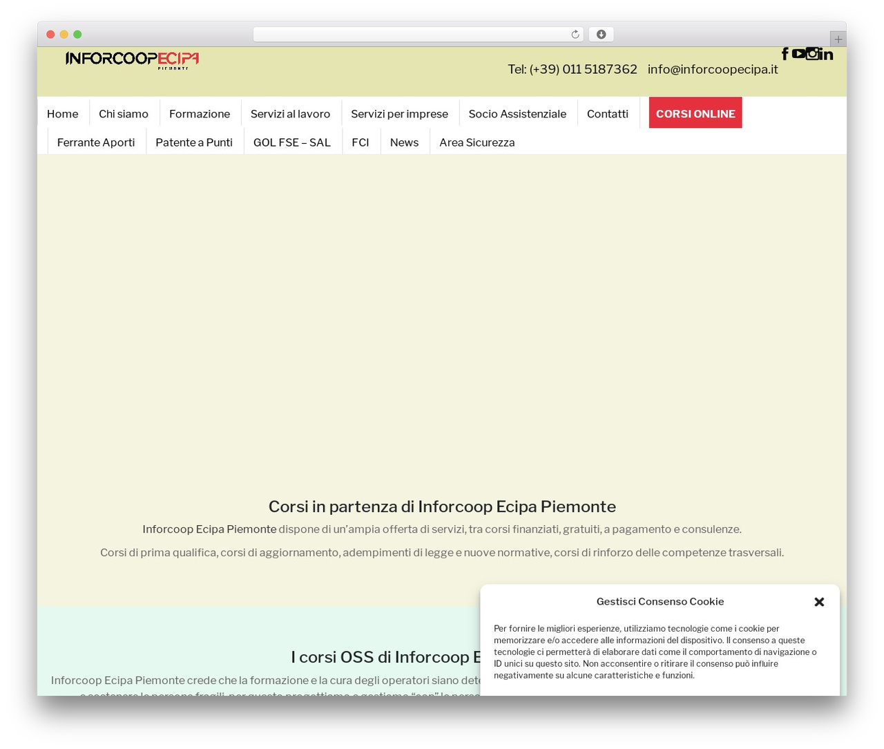 Superwise WordPress theme - www.inforcoopecipa.it