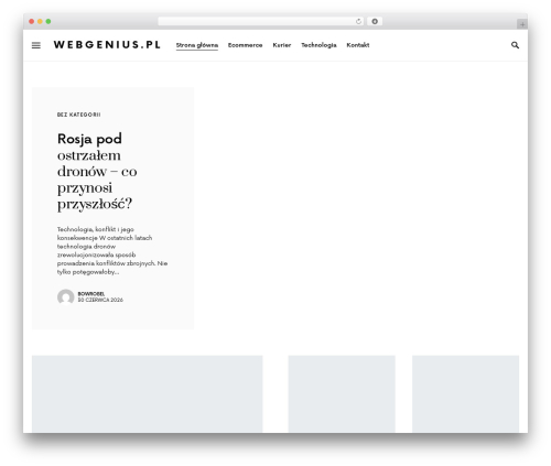Theme WordPress Once - webgenius.pl