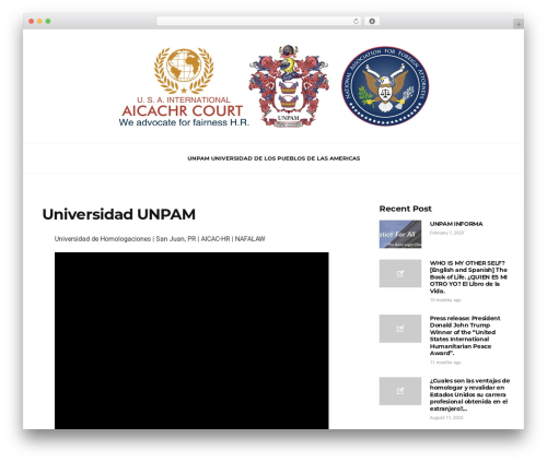WordPress theme Ever - universidadunpam.org