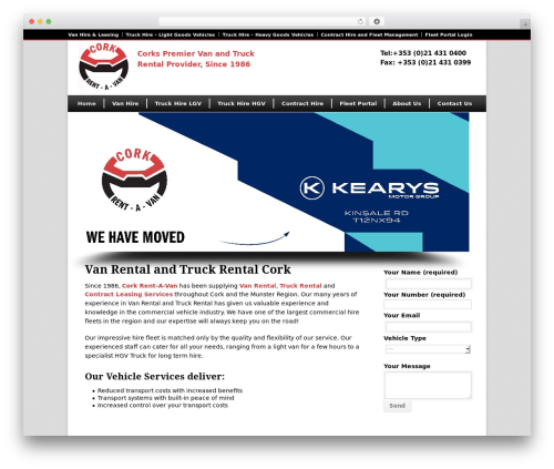 WordPress theme Modernize - corkrentavan.com