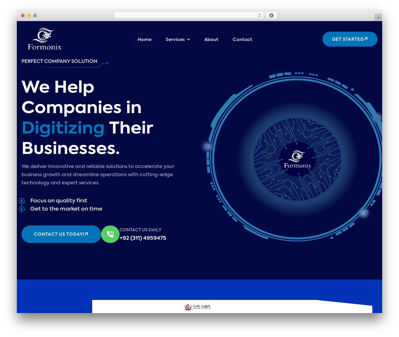 WordPress theme Techco - formonixmarketers.com